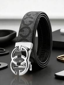 Cinturón de cuero con hebilla automática versátil para hombres - Multicolor - Ver 10