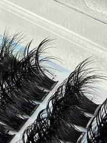 Hinarin 240 Pcs D Curl Lash Extensions 80D Volume Individual Lashes Extension 10-16mm Mixed Fluffy Handmade Faux Mink Cluster Eyelashes Soft Waterproof Clusters Eyelashes Extensions For Party Club Makeup False Eyelashes Fake Lashes - View 6