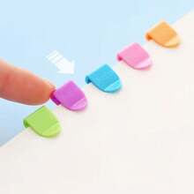 Kunststoff Mini Clips, bunte Notizbuch Etiketten Papier Organizer, Lesezeichen Dekoration, Büroklammern, Schul-Zubehör - Verschiedenfarbig - Übersicht 6