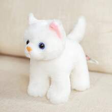 BLUESLEMON Realistic Orange Striped Plush Cat Doll, Lifelike Cat Stuffed Animal, Plush Doll For Birthday Party, Holiday, Home Decor - Multicolor - View 12