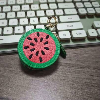  Ví đựng tiền xu hình quả dưa hấu dễ thương CHARM INFINITE, ví nhỏ gọn, nhẹ, có móc khóa, quà tặng cho thanh thiếu niên và phụ nữ, ví tiền mini, ví dễ thương, ví móc khóa, ví đựng tiền xu, vật dụng cần thiết khi đi du lịch mùa hè.
