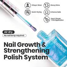 Beetles 6 Colors 7.5ml/0.25 Fl Oz Nail Polish Set - Love In Echo Quick Dry Spring Formula, Salon Long Lasting DIY Pastel Nail Art Gifts For Women - 6 Màu Pastel Mộng Mơ - Xem 7
