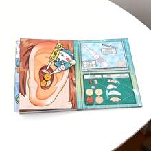 Kit Kerajinan DIY Buku Tenang Bermain Peran Dokter THT, Mainan Medis Bermain Peran, Set Interaktif Sains Pencerahan Profesi yang Lucu - MultiWarna - View 6