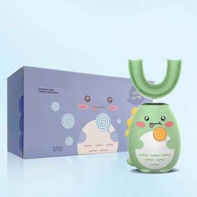 New Model Popular Children's U-Shaped Electric Toothbrush Cartoon Little Dinosaur Electric Children's Toothbrush Giving Gifts. Gifts Are Also The Best Choice.
