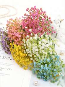 60 bông hoa giả sống động như thật - Bó hoa sao nhựa rực rỡ, thích hợp cho đám cưới, trang trí nhà cửa và văn phòng - Chống oxy hóa, nhiều màu sắc (Không bao gồm bình hoa), trang trí đám cưới, hoa sống động như thật, hoa giả lãng mạn chất lượng cao, thích hợp cho trang trí nhà cửa trong nhà, trang trí bàn tiệc cưới, lễ kỷ niệm, mùa xuân và mùa hè, thích hợp sử dụng trong nhà và ngoài trời. - Nhiều màu - Xem 2