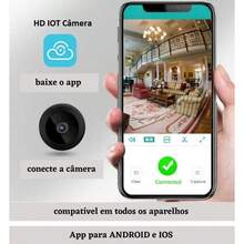 Mini A9 HD Wireless WiFi Camera | Memory Card Recording | Immediate Shipping - Black - View 6