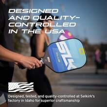 2024 SLK by Selkirk Pickleball Paddles Featuring a Multilayer Fiberglass and Graphite Pickleball Paddle Face SX3 Honeycomb Core Pickleball Rackets Designed in The USA for Traction and Stability - Club  Juego de 2  Rosa y azul  Grafito y fibra de vidrio - Ver 4
