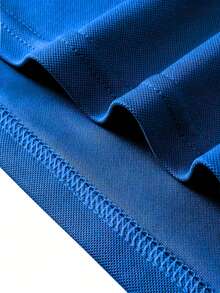 Men's Polo Shirt, Cotton T-Shirt, Casual Office Clothes, Factory Outlet - 藍色 - 查看 3