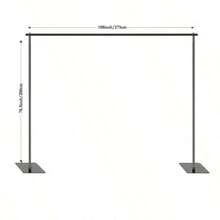 10x6.5ft Photo Backdrop Stand & Projector Screen Support - Adjustable Heavy Duty Metal Frame Studio, Display, Party Decor (Backdrop Only) - Event Planning, Studio Setup, Content Creation, Trade Shows, And Wedding Photography - Đen - Xem 9