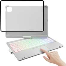 适用于 iPad 第 11 代(A16,2025 年)/第 10 代的带键盘保护套,配备 2022 款妙控键盘,按键回弹灵敏,带背光,表面防污,支持多点触控板 - 查看 15