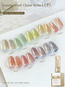 Sơn móng tay XEIJAYI 12 màu hiệu ứng mắt mèo đổi màu, 15ml sơn gel từ tính phản quang hình mắt mèo, dụng cụ vẽ móng gel UV LED, sơn móng tay hiệu ứng hologram dành cho nữ tại salon móng tay. - Nhiều màu - Xem 3