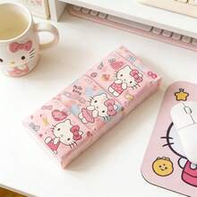 9pcs/Pack Sanrio KT Cat Cute Cartoon Printed Pocket Tissue Paper, 3-Ply Soft Facial Tissues, Suitable For Daily Cleaning And Travel - Multicolor - View 9