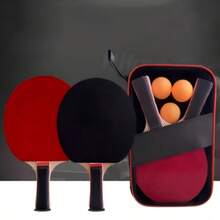 2-Player Professional Table Tennis Racket Set, Includes 2 Rackets, 3 Balls, And A Carrying Case. High-Elasticity And Convenient For Professional Matches, Training, And Daily Practice. Suitable For Indoor/Outdoor Use, Ideal Gift For Table Tennis Enthusiasts. - Multicolor - View 6