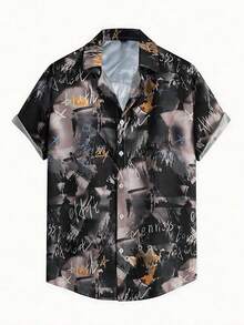 Summer Hawaiian Floral Short Sleeve Polo For Men - A508D-AL23657 - 查看 1