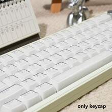 136 Keys Ice White MDA Profile ABS Double-Shot Keycaps, Suitable For 61/64/75/87/98/104 Keyboards - View 11