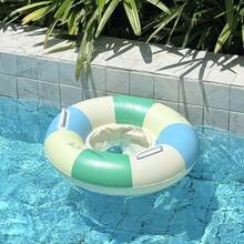 Happy wind Swim 1件兒童充氣游泳圈座墊，加厚PVC材質，適用於泳池/海灘，水上派對裝飾與游泳，開學第一天 - 彩色 - 查看 13