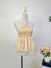 Women T-Shirts - 淡黃 - 查看 1