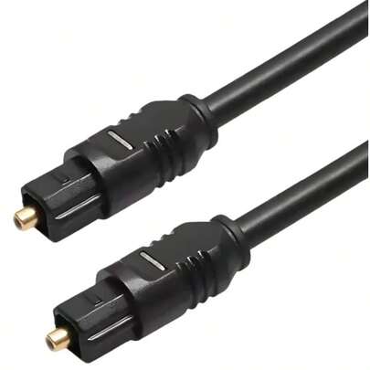Cabo Óptico 2 Metros Para Áudio Digital Fibra Home Theater, Som 5.1