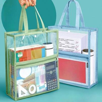 Bolsa de documentos espaciosa diseñada para almacenar fácilmente papel A4, tableta y libros, organizador de escritorio portátil para la escuela, la oficina o el hogar
