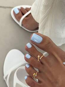 1pc S925 Sterling Silver 12 Zodiac Adjustable 14K Platinum Plated Toe Ring, Gift For Women & Girls - Toe Rings - View 3