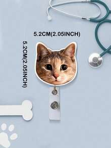 Customized Photo Badge, Custom Photo Badge Reel, Personalized Retractable ID Holder,Personalized Face Badge, Custom Badge Buddy, Customized Nurse Badge, Customized ID Holder, Personalized Retractable Badge Reel, Cute Badge Reel - Multicolor - View 12