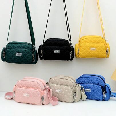 1 túi đựng máy ảnh du lịch, túi đeo chéo nhiều ngăn màu đen chần bông dành cho nữ, túi đeo vai thường ngày, túi messenger dây đeo rộng họa tiết hình thoi thời trang, có thể đựng máy ảnh, ống kính, điện thoại, ví, phù hợp cho sử dụng hàng ngày, dự tiệc, du lịch, chụp ảnh, cũng là một món quà tuyệt vời cho bạn gái hoặc mẹ.