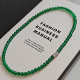 Dây chuyền đá chalcedony xanh 6mm, dài 45cm (khóa vặn)