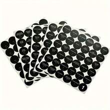 180 nhãn dán tròn bằng PVC tiếng Anh dùng cho gia vị, lọ thủy tinh đựng thực phẩm trong nhà bếp, nhãn dán không dính. - Nhiều màu - Xem 5