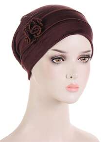 1 pieza Pañuelo para la cabeza con diseño floral para mujeres, adecuado para pacientes de quimioterapia y cáncer - color - Ver 21