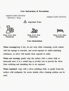 1-3枚开口立方氧化锆订婚戒指套装，叠戴精致婚礼日常佩戴戒指，粗款女士戒指 - 金黃色 - 查看 7