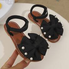 New Princess Shoes Children Sandals Girls Summer Flat Soft Bottom Toddler Shoes Big Kids Plus Size Versatile Comfortable - Black - View 15