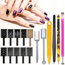 16件套多功能猫眼美甲套装，轻松打造法式猫眼美甲，美甲沙龙必备美甲用品及工具 - 彩色 - 查看 8