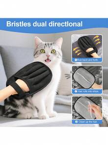 Upgraded 5-Finger Static Pet Deshedding Glove, Reusable Magic Pet Deshedding Brush, Suitable For Cats, Dogs, Laundry, Sofa, Carpet, Car Seats - Multicolor - View 2