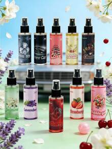 100ml 車用香氛噴霧，持久花香調，含香草、薰衣草、草莓、櫻桃、茉莉、泡泡糖甜香，車用與居家空氣清新劑、除臭劑，東方甜美木質調香氛噴霧，適用於辦公桌、健身房置物櫃、臥室、浴室、書房，適合母親節、復活節、婚禮裝飾 - 多種 - 查看 10