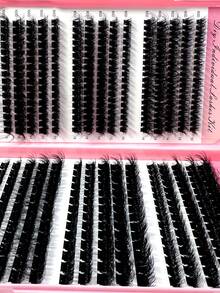 480片/套 超柔软浓密簇状假睫毛，D型卷翘 10mm/12mm/14mm/16mm/18mm 浓密簇状假睫毛 - DD - 查看 5