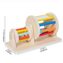 Flip Drum Musical Toy Set, Growth Gift For Kids 18M+, 2 Styles Available, Wooden Material To Accompany Babies Exploring The Wonderful Sound World - Multicolor - View 10