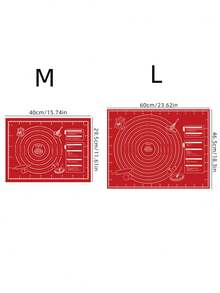 1 tấm thảm nhào bột - Không dính, Dễ vệ sinh - Có sẵn màu xanh lam/tím/trắng/hồng, Dễ vệ sinh, Thích hợp cho bánh quy, bột, nướng bánh, Dụng cụ làm bánh thiết yếu cho bánh ngọt Trung Quốc, Tuyệt vời cho Giáng sinh, Phục sinh, Lễ tạ ơn, Tấm thảm nhào bột, Dễ vệ sinh và cất giữ, Chịu nhiệt, Có sẵn màu xanh lam/tím/trắng/hồng, Có vòng đo kích thước bánh, Thích hợp để làm bánh, bột, bánh quy, nướng bánh, Dụng cụ thiết yếu để nướng bánh tại nhà - Nhiều màu - Xem 2