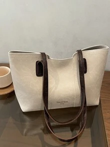 Túi xách cỡ lớn kiểu retro dành cho nữ. Túi đeo vai công sở thời trang mới, cao cấp. - Nhiều màu - Xem 13