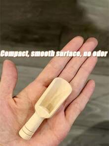 1/3/5/10 piezas Cuchara pequeña y linda de madera de bambú, Cuchara para sal de 5.5g/0.194oz, Adecuada para el hogar y la cocina, Regalo pensado para papá y mamá, Cuchara para granos de café de bambú, Cuchara para hojas de té, Cuchara para sales de baño, Cuchara para polvos, Cuchara para miel, Juego de múltiples piezas, Regalo para esposa o madre - Multicolor - Ver 6