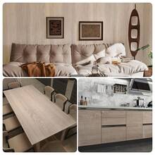 1 Roll Self-Adhesive Teak Wood Wallpaper, PVC Teak Wood Decor For Living Room & Bedroom, Warm Texture, Waterproof, Removable, 15.7inX39.3in/118.1in/196.8in - Wood Grain - View 6