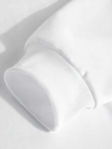 Áo sweatshirt cotton dáng rộng phong cách streetwear xuân/hè mới, đơn giản và vui nhộn theo phong cách Y2K, đa năng cho trang phục hàng ngày, trang phục thể thao năng động và thời trang, phù hợp cho các lễ hội âm nhạc, ngày Valentine và các ngày lễ khác, cũng như các kỳ nghỉ và tiệc bãi biển. - Trắng 3 - Xem 6