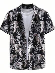 Summer Hawaiian Floral Short Sleeve Polo For Men - A508D-AL23648 - 查看 1