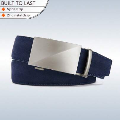 1pc Men's Ratchet Waist Belt With Easy Cut Length Adjustment, Business Style Genuine Leather Belt,Suitable For Outdoor Leisure, Sports, Trips, And Other Occasions, Father's Day