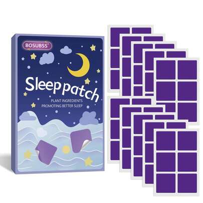 Portable Sleep Patch - Made With Natural Herbal Ingredients And Plant Fragrances, It Is Easy To Use (Suitable For Both Men And Women) And Helps You Get A Full Night's Sleep.