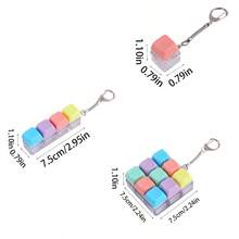 1 pieza Herramienta de alivio de presión de los dedos, Colección de pasatiempos, Artículos para fiestas, Tecla creativa, Probador de teclas, Colgante de teclado de alivio de estrés novedoso - Multicolor - Ver 3