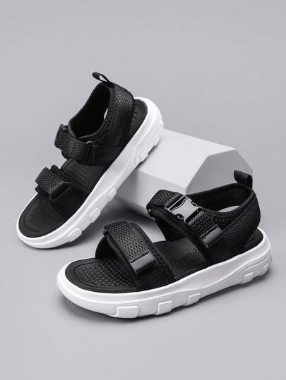 New Summer Kids Soft Bottom Outdoor Fashion Convenient Hook And Loop Versatile Casual Sandals