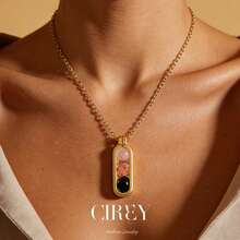 CIREY 1pc Crystal Gemstone Empath Protection Necklace, Redemption From Suffering, Passage To Release Pain, Collarbones Chain, Suitable For Daily Wear And Gift Giving - The Necklace Of Painful Redemption - View 10