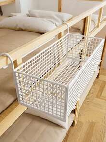 Giỏ treo đồ cạnh giường bằng sắt mỹ thuật, kệ đựng đồ cạnh giường, giỏ đựng đồ cạnh giường ký túc xá, giỏ treo cửa bằng gang - Màu đen, lưới đan, giá đựng đồ đa năng với khung kim loại chắc chắn và cơ chế móc treo an toàn, tiết kiệm không gian. Thích hợp để đựng quần áo, đồ chơi, chăn ga gối đệm - dùng trong ký túc xá, phòng ngủ, tủ quần áo. Giỏ đựng đồ đan, kệ cạnh giường tiết kiệm không cần khoan. - Nhiều màu - Xem 3