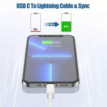 30W快充套装：USB-C墙充+100cm C型数据线，适用于 17/16/15系列，多设备充电站，家用/办公桌面使用 - 白色 - 查看 8