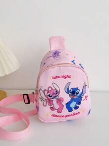 Disney Cartoon Fashion Waist Bag, Stitch Children's Bag, Cute Chest Bag, Mini Coin Purse, Sports Sling Bag, Boys & Girls Toy Bag, Multi-Purpose Storage Bag, Travel Bag - Multicolor - View 13